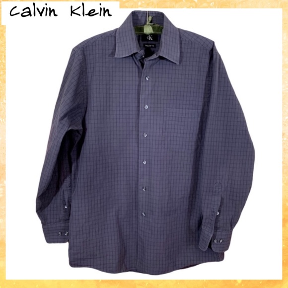 Calvin Klein Other - 🎀Calvin Kline Purple Button Up Dress Shirt M32/33